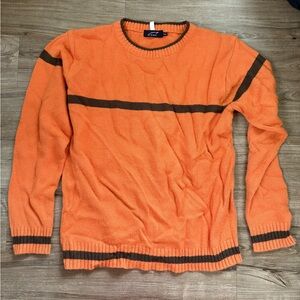Orange and Brown Men's Sweater